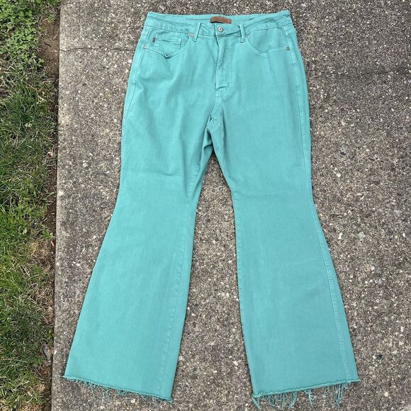 Judy Blue Jeans Flare High Waist Tummy Control Garment Dyed - Picture 3 of 9